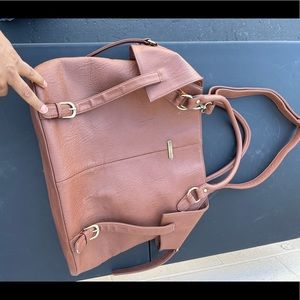 timi & leslie Charlie Diaper Bag in Cinnamon